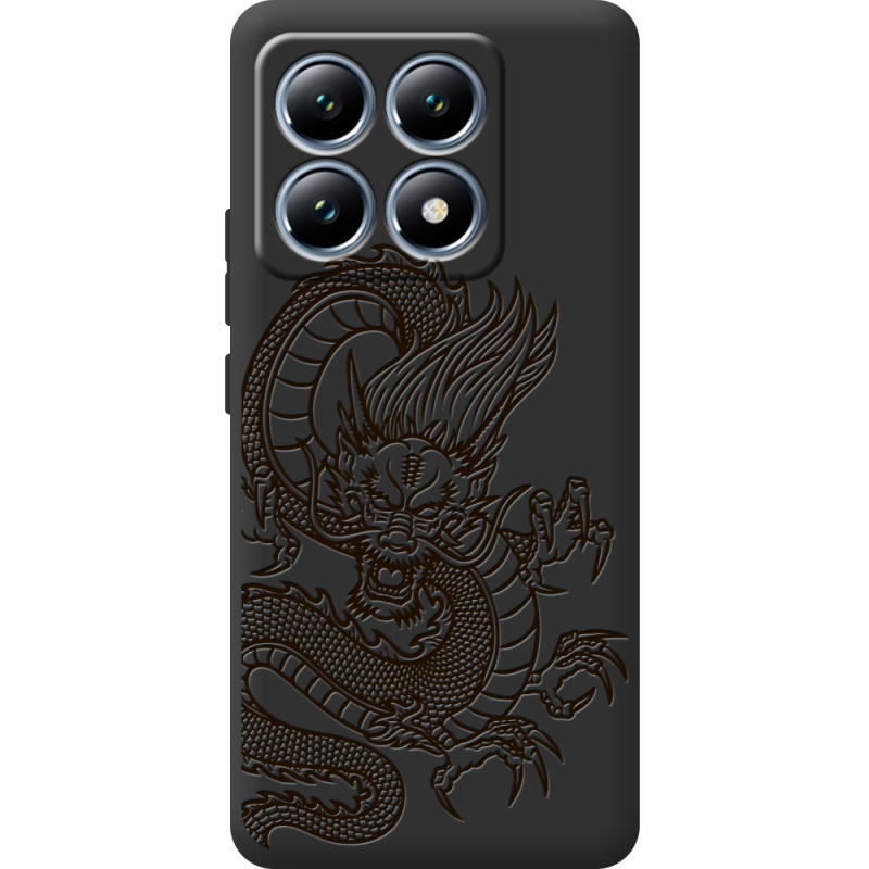 Черный чехол BoxFace Xiaomi 14T Chinese Dragon