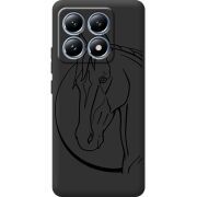 Черный чехол BoxFace Xiaomi 14T Horse