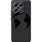 Черный чехол BoxFace Xiaomi 14T Earth