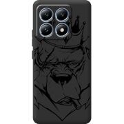 Черный чехол BoxFace Xiaomi 14T Bear King