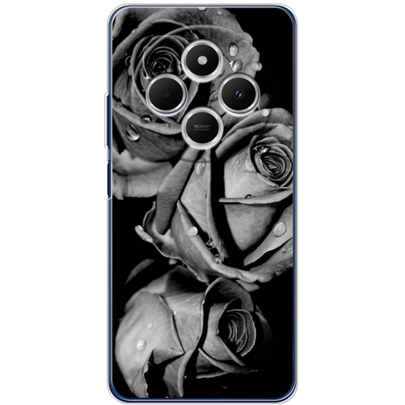 Чехол BoxFace Xiaomi Redmi 14C Black and White Roses