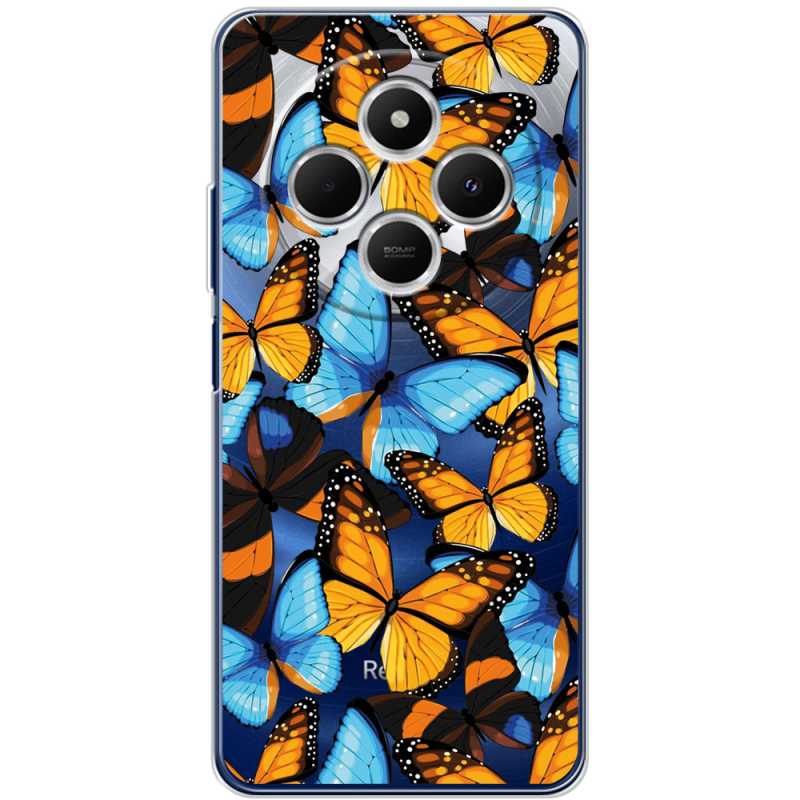 Прозрачный чехол BoxFace Xiaomi Redmi 14C Butterfly Morpho