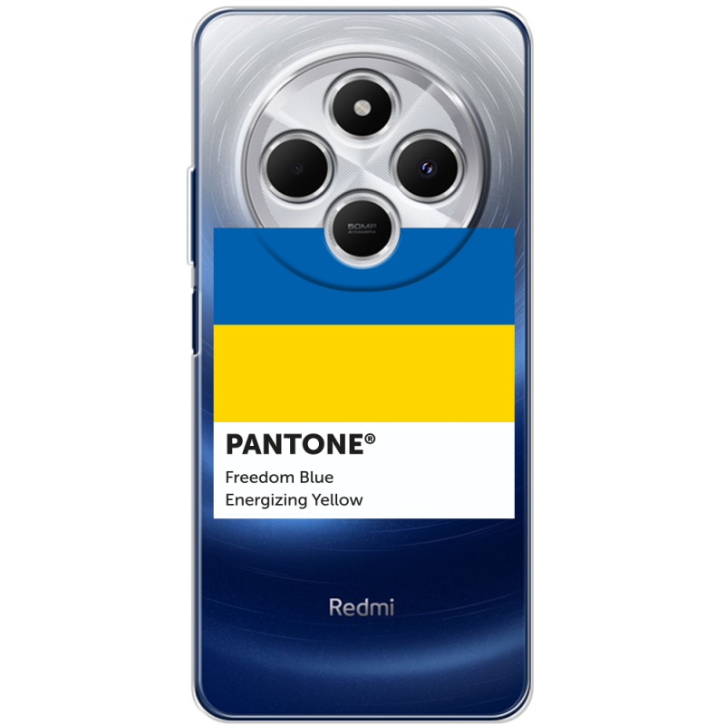 Прозрачный чехол BoxFace Xiaomi Redmi 14C Pantone вільний синій