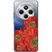 Прозрачный чехол BoxFace Xiaomi Redmi 14C Red Poppies