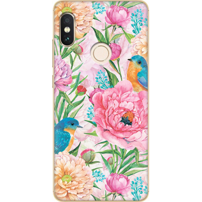 Чехол Uprint Xiaomi Redmi Note 5 / Note 5 Pro Birds in Flowers