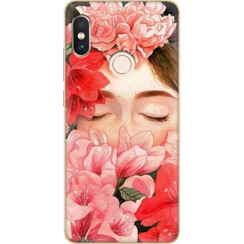 Чехол Uprint Xiaomi Redmi Note 5 / Note 5 Pro Girl in Flowers