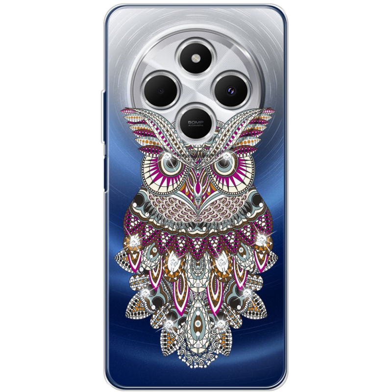 Чехол BoxFace со стразами Xiaomi Redmi 14C Owl