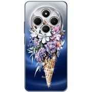 Чехол BoxFace со стразами Xiaomi Redmi 14C Ice Cream Flowers