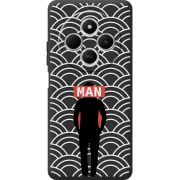 Черный чехол BoxFace Xiaomi Redmi 14C Man Pattern