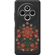 Черный чехол BoxFace Xiaomi Redmi 14C Ukrainian Ornament