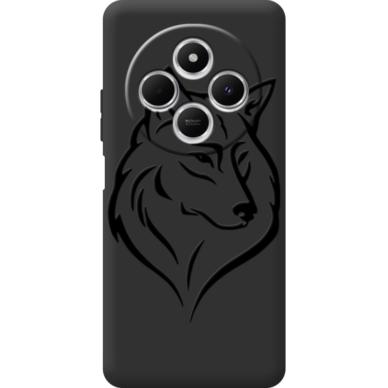 Черный чехол BoxFace Xiaomi Redmi 14C Wolf