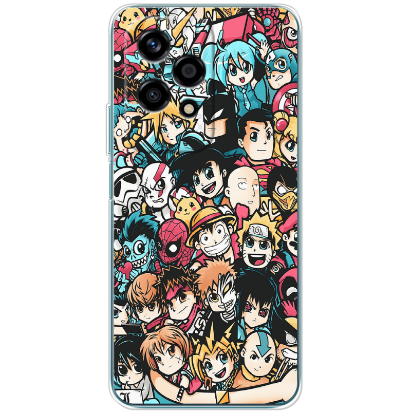 Чехол BoxFace Huawei Honor 200 Lite Anime Stickers