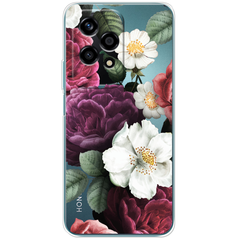 Прозрачный чехол BoxFace Huawei Honor 200 Lite Floral Dark Dreams