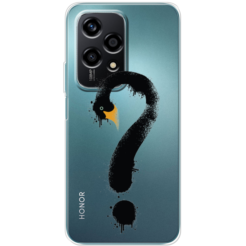 Прозрачный чехол BoxFace Huawei Honor 200 Lite Swan question