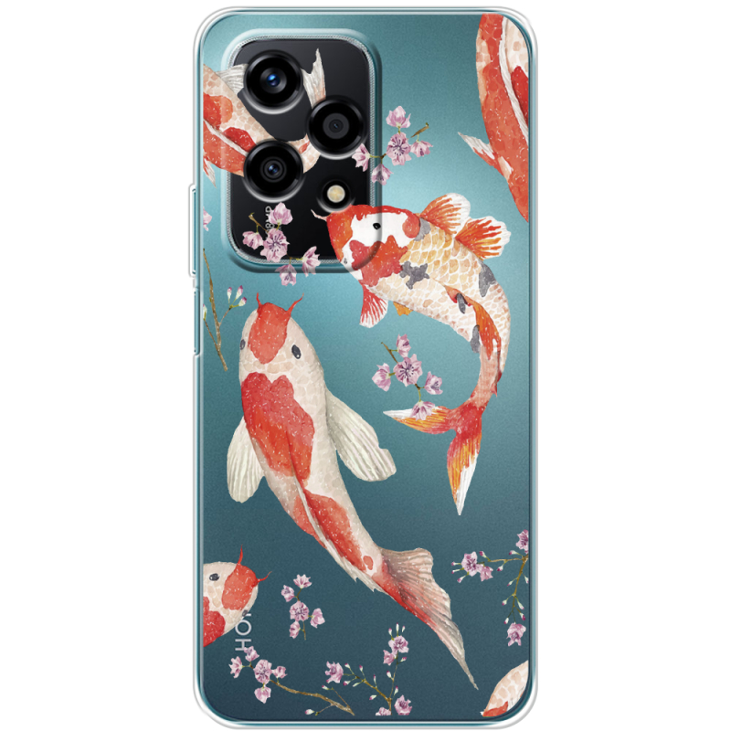 Прозрачный чехол BoxFace Huawei Honor 200 Lite Japanese Koi Fish