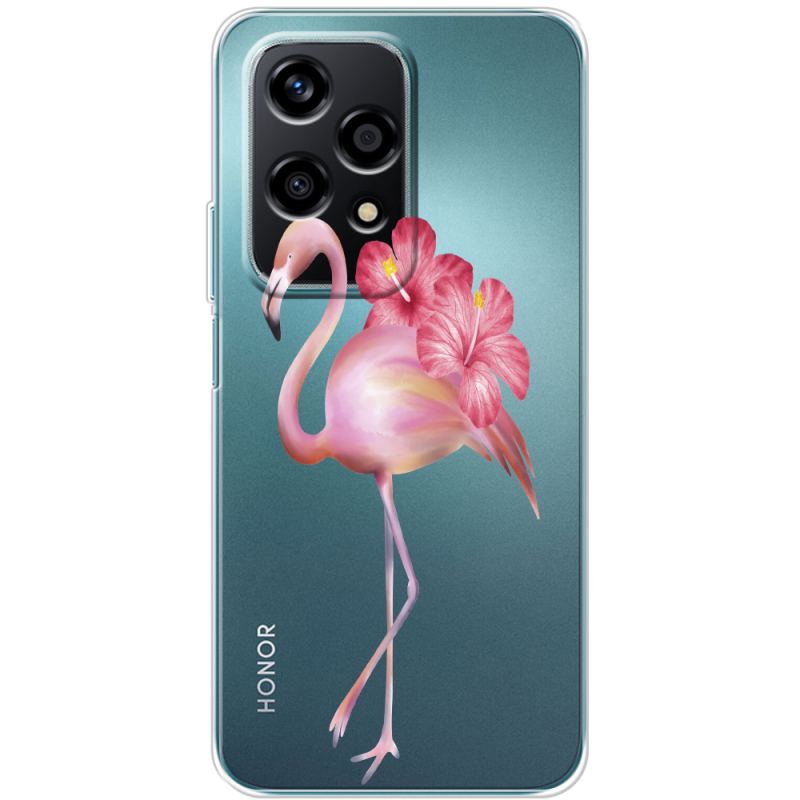 Прозрачный чехол BoxFace Huawei Honor 200 Lite Floral Flamingo