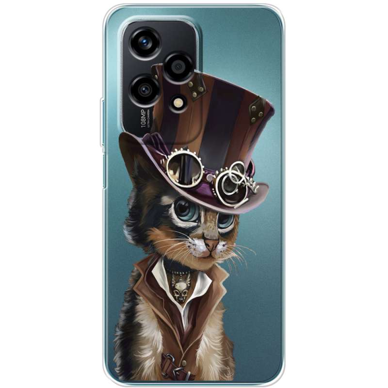 Прозрачный чехол BoxFace Huawei Honor 200 Lite Steampunk Cat