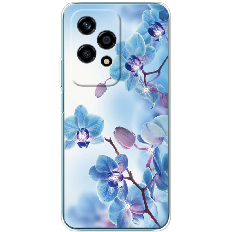 Чехол со стразами Huawei Honor 200 Lite Orchids