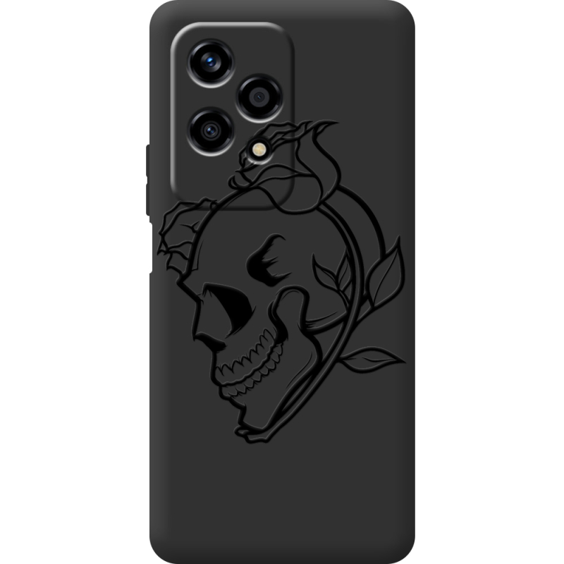 Черный чехол BoxFace Huawei Honor 200 Lite Skull and Roses