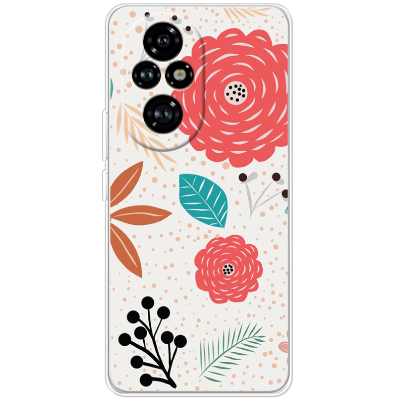 Чехол BoxFace Huawei Honor 200 Pro Line Flowers