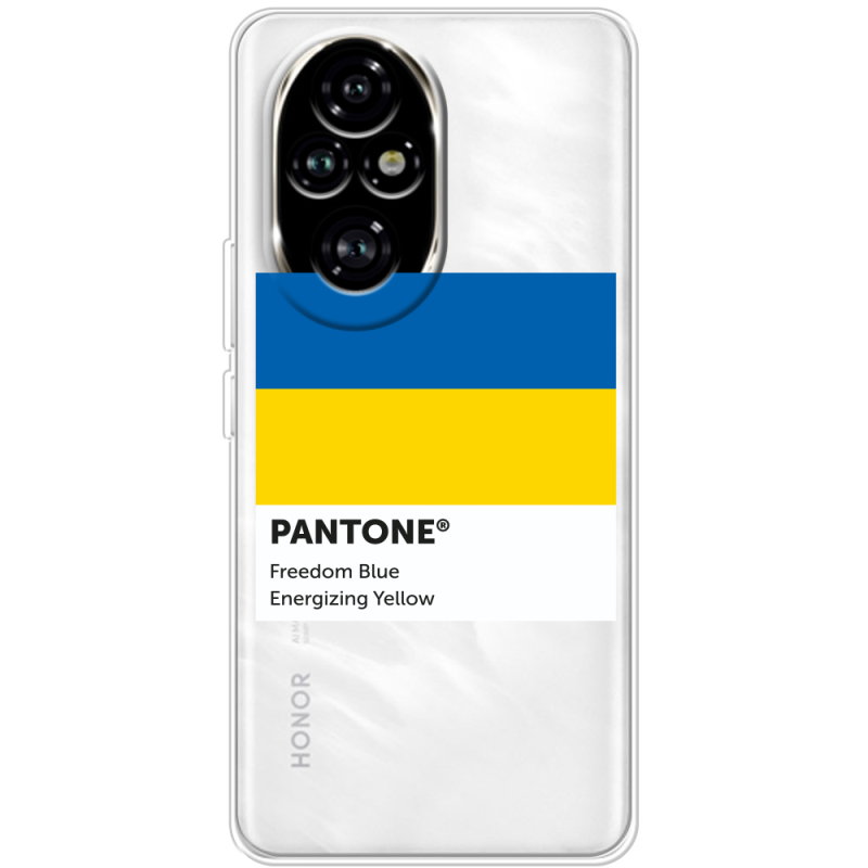 Прозрачный чехол BoxFace Huawei Honor 200 Pro Pantone вільний синій