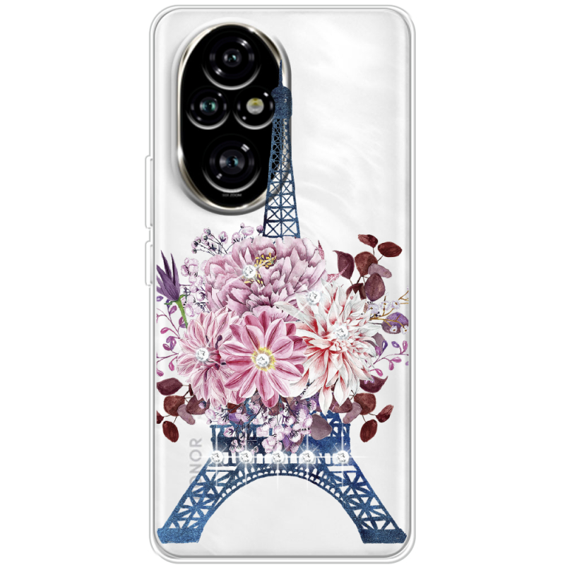 Чехол со стразами Huawei Honor 200 Pro Eiffel Tower