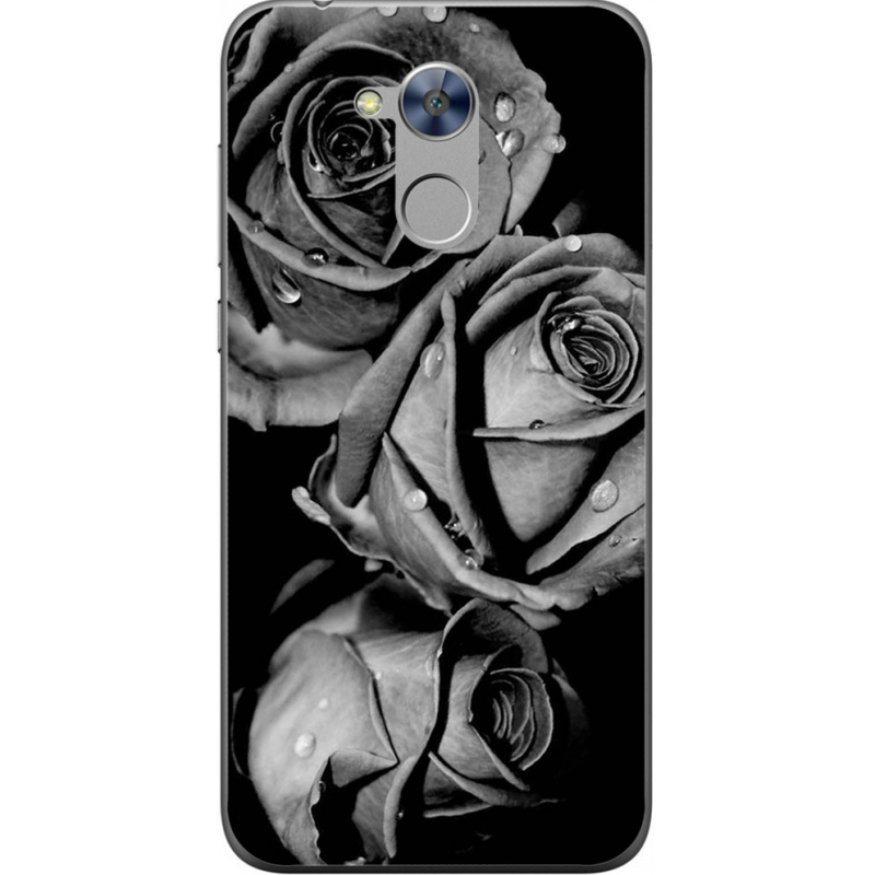 Чехол Uprint Huawei Honor 6A Black and White Roses