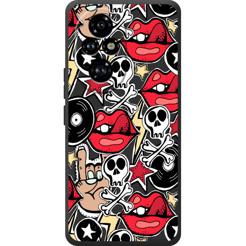 Черный чехол BoxFace Huawei Honor 200 Pro Rock Graffiti