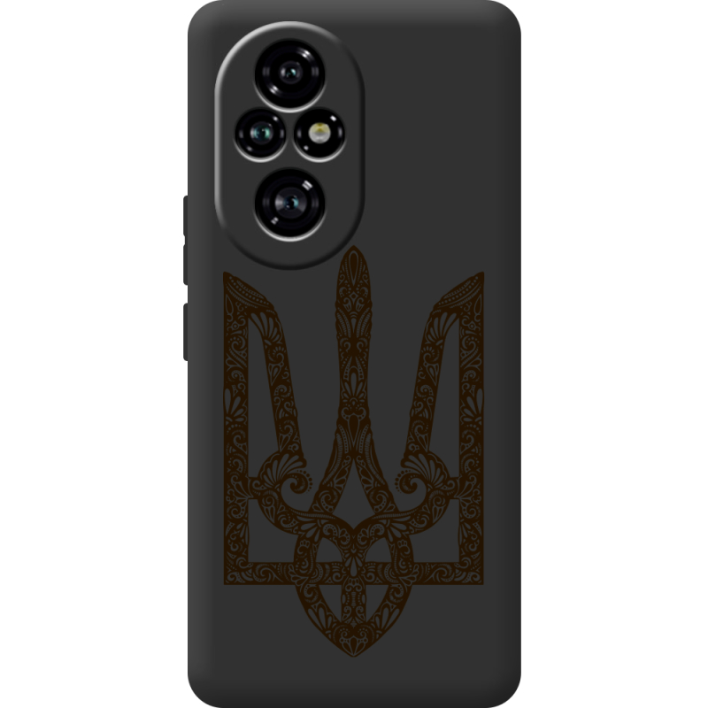 Черный чехол BoxFace Huawei Honor 200 Pro Ukrainian Trident