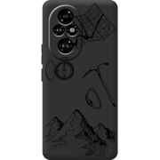 Черный чехол BoxFace Huawei Honor 200 Pro Mountains