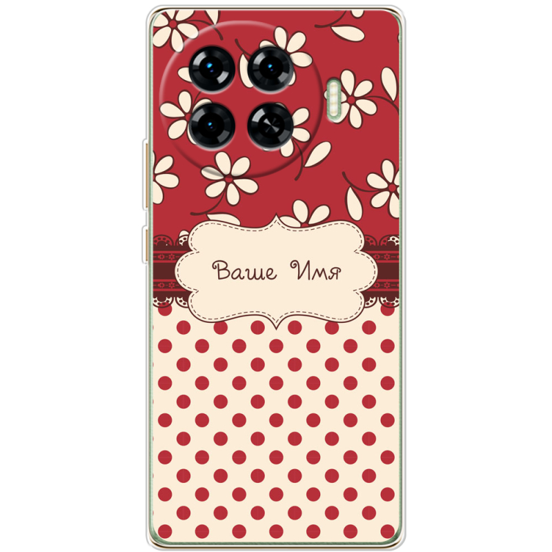 Чехол BoxFace Tecno Spark 20 Pro Plus Именной Polka Dots