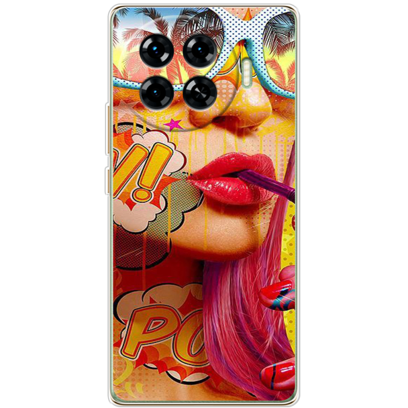 Чехол BoxFace Tecno Spark 20 Pro Plus Yellow Girl Pop Art