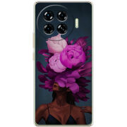 Чехол BoxFace Tecno Spark 20 Pro Plus Exquisite Purple Flowers