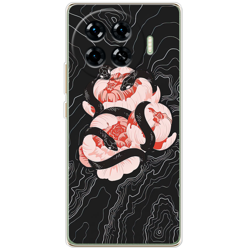 Чехол BoxFace Tecno Spark 20 Pro Plus Snake Rose