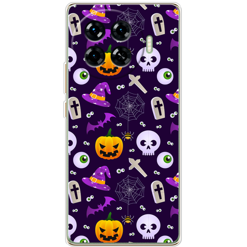 Чехол BoxFace Tecno Spark 20 Pro Plus Halloween Purple Mood