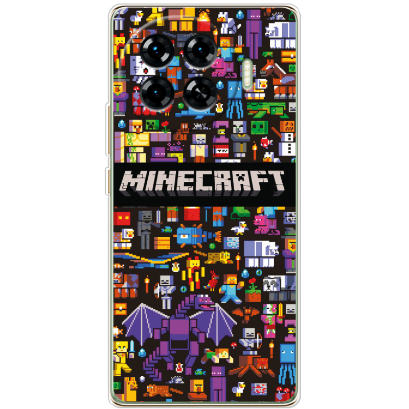 Чехол BoxFace Tecno Spark 20 Pro Plus Minecraft Mobbery