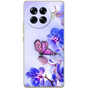 Чехол BoxFace Tecno Spark 20 Pro Plus Orchids and Butterflies