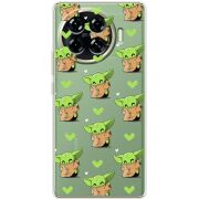 Прозрачный чехол BoxFace Tecno Spark 20 Pro Plus Pattern Baby Yoda