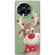 Прозрачный чехол BoxFace Tecno Spark 20 Pro Plus Winter Deer