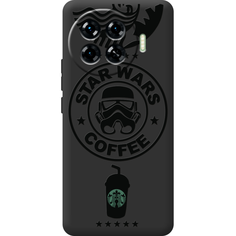 Черный чехол BoxFace Tecno Spark 20 Pro Plus Dark Coffee