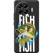 Черный чехол BoxFace Tecno Spark 20 Pro Plus Fish