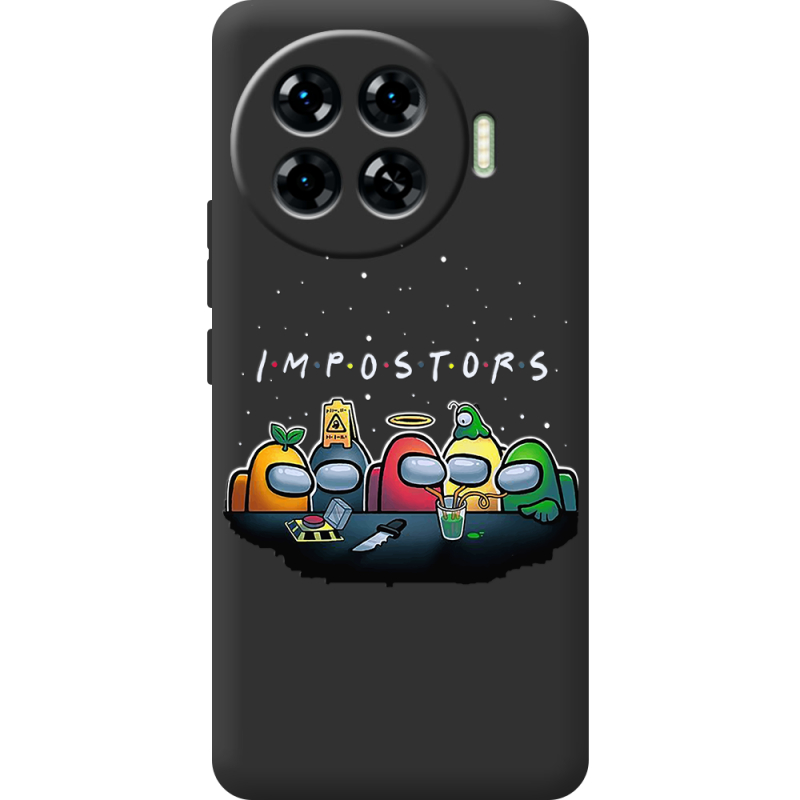 Черный чехол BoxFace Tecno Spark 20 Pro Plus Among Us Impostors