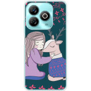 Чехол BoxFace ZTE Blade A75 4G Girl and deer