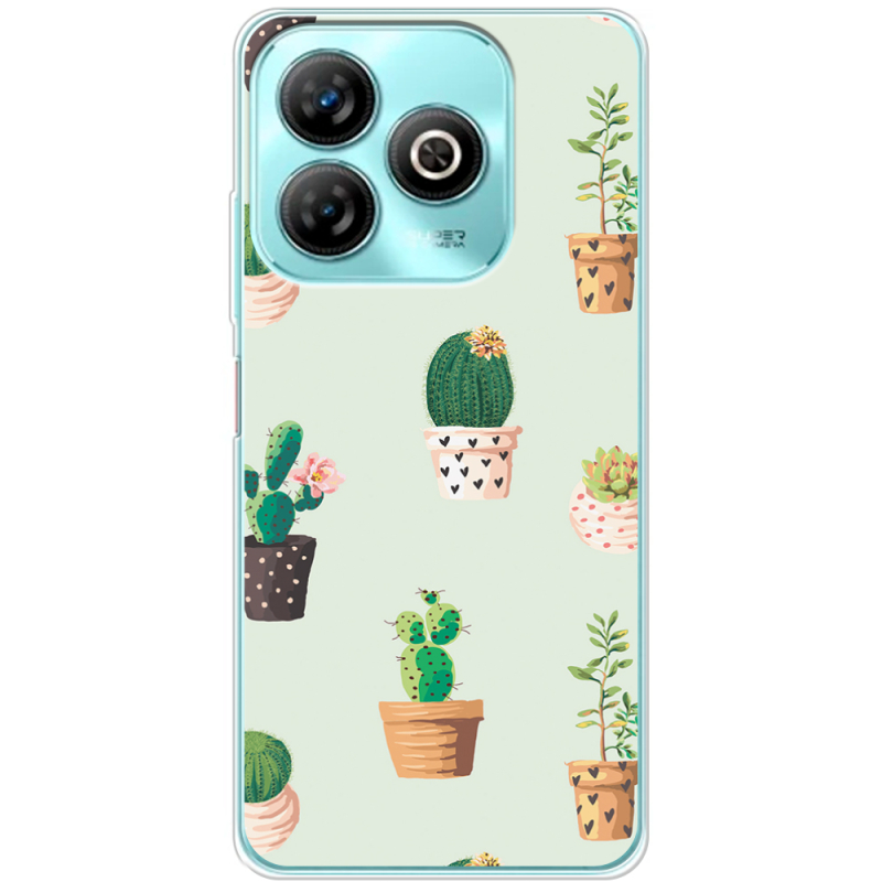 Чехол BoxFace ZTE Blade A75 4G L-green Cacti