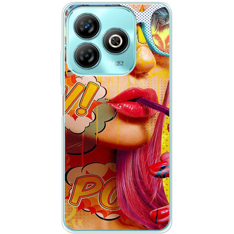 Чехол BoxFace ZTE Blade A75 4G Yellow Girl Pop Art