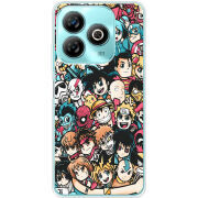 Чехол BoxFace ZTE Blade A75 4G Anime Stickers