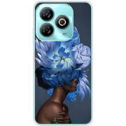 Чехол BoxFace ZTE Blade A75 4G Exquisite Blue Flowers