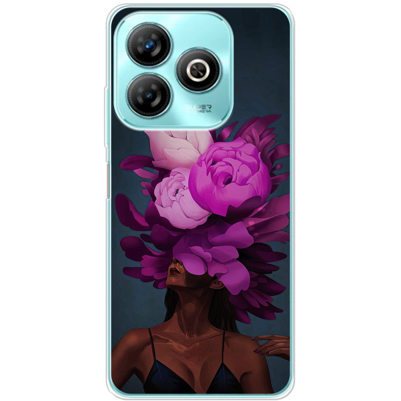 Чехол BoxFace ZTE Blade A75 4G Exquisite Purple Flowers