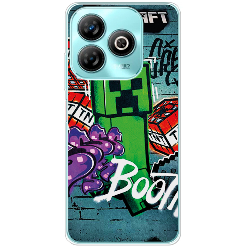 Чехол BoxFace ZTE Blade A75 4G Minecraft Graffiti