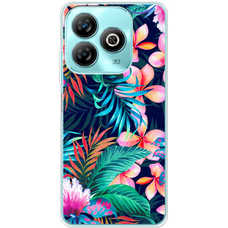 Чехол BoxFace ZTE Blade A75 4G flowers in the tropics